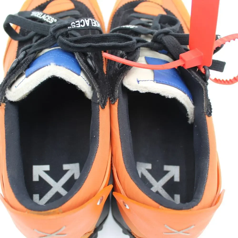 Off White Arrow Running Sneaker 43 Mens 10 Orange Virgil Abloh Streetwear Retro